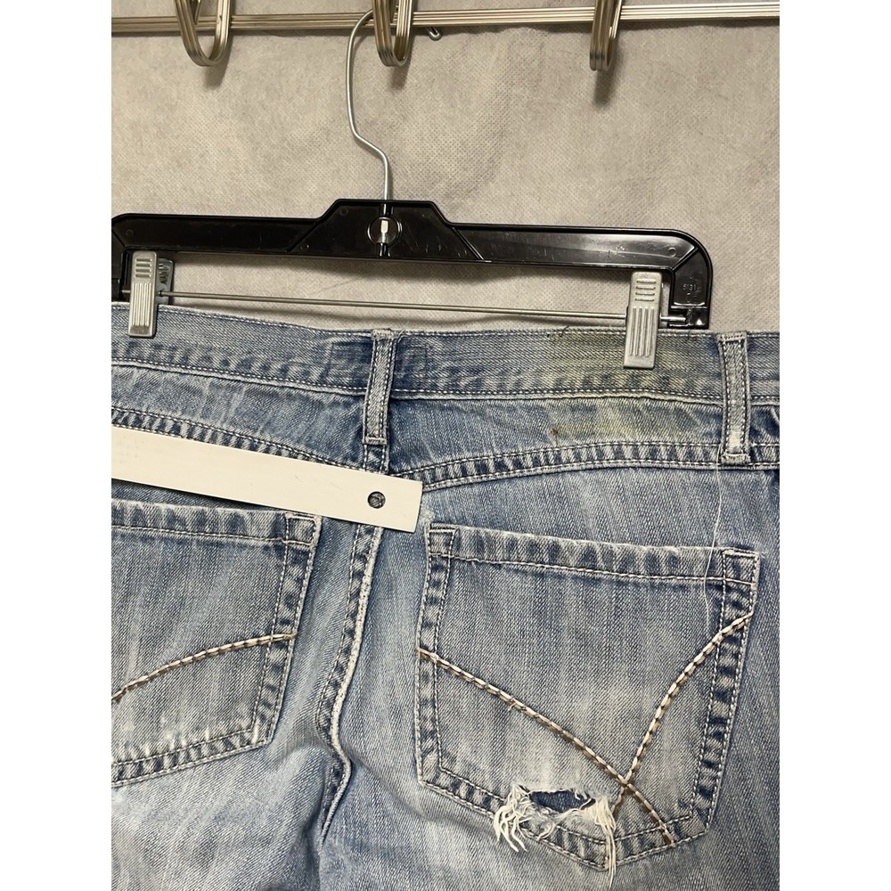 Wrangler Jeans Men 32X34 Blue Denim 20X Bootcut Cowboy Western Ranch Distressed - Picture 9 of 11